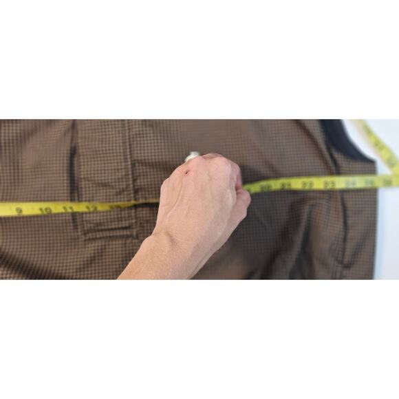 Footjoy Dryjoys Brown Houndstooth Vest Large L Windproof golf water resistant - Picture 6 of 7